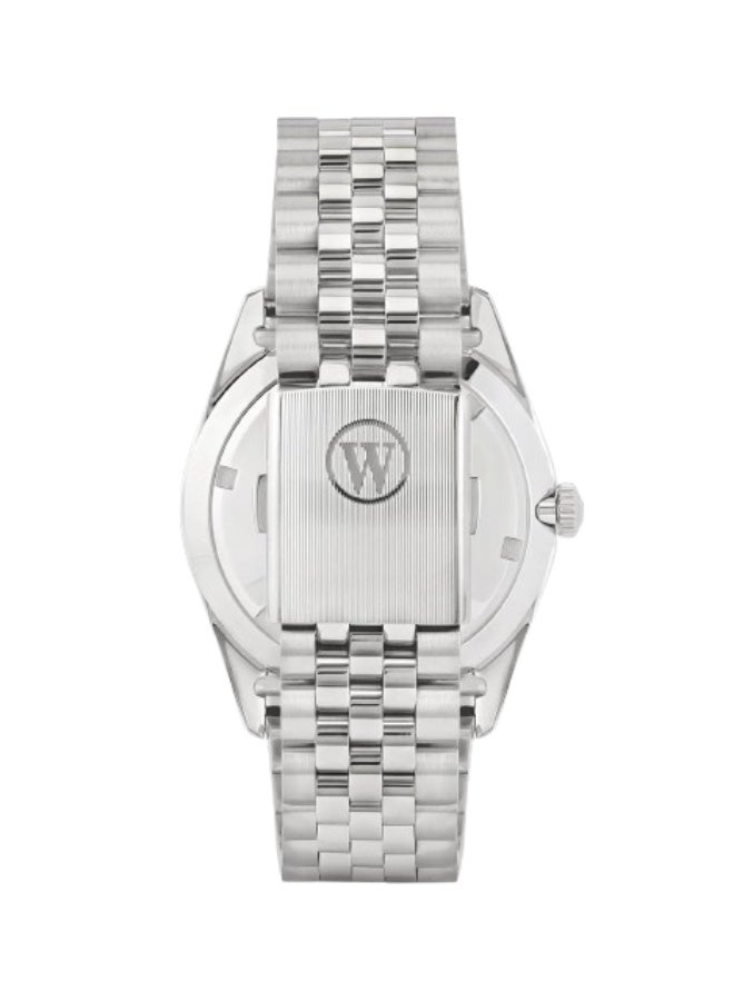 ويست إند ووتش كو West End Automatic Men's Watch 41mm, Day and Date, Green Dial - Stainless Steel Bracelet - Swiss Automatic - Image 4
