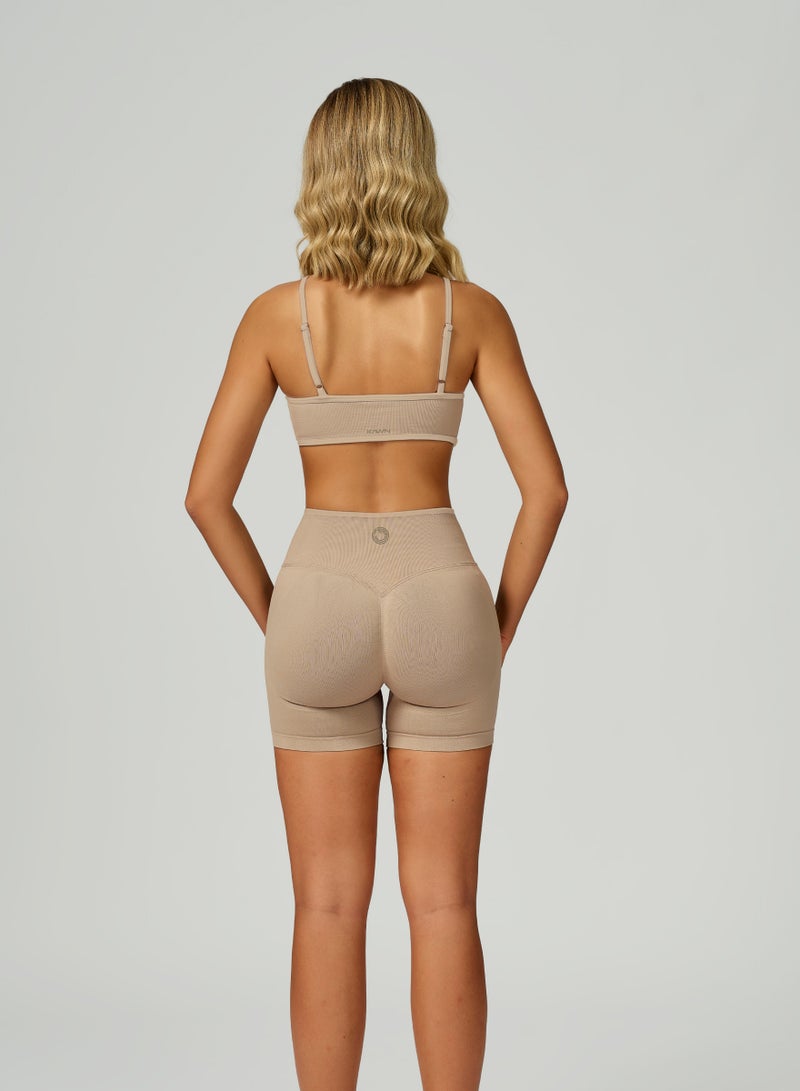 KAWN.YOGA Womens High Waist Contour Workout Sport Yoga Shorts - Image 4