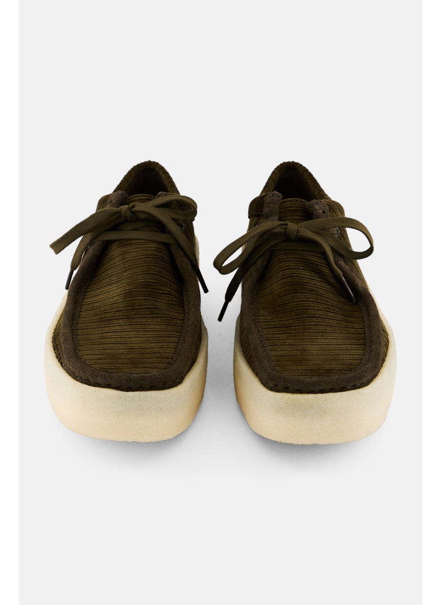 clarks Men Standard Wallabee Cup Lace Up Casual Shoes, Dark Olive  - Image 4
