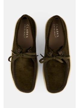clarks Men Standard Wallabee Cup Lace Up Casual Shoes, Dark Olive  - Image 3