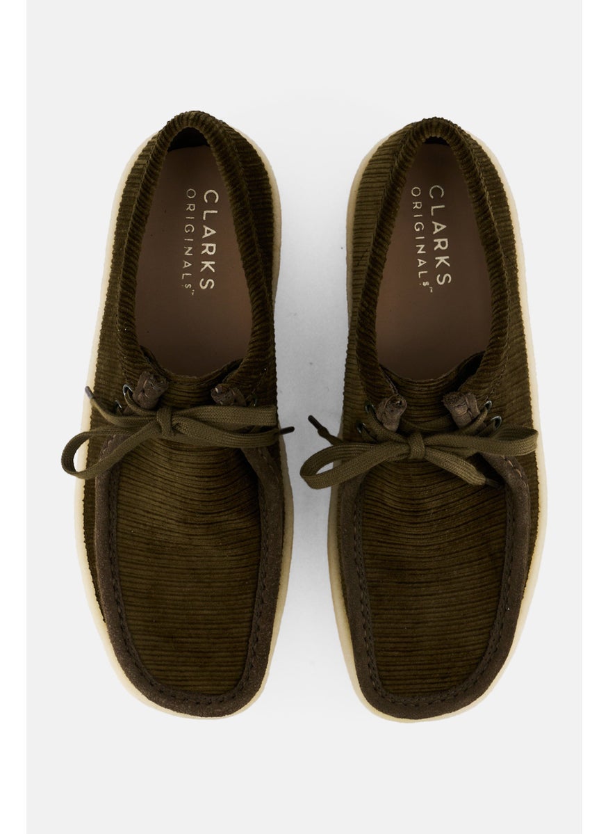 clarks Men Standard Wallabee Cup Lace Up Casual Shoes, Dark Olive  - Image 3