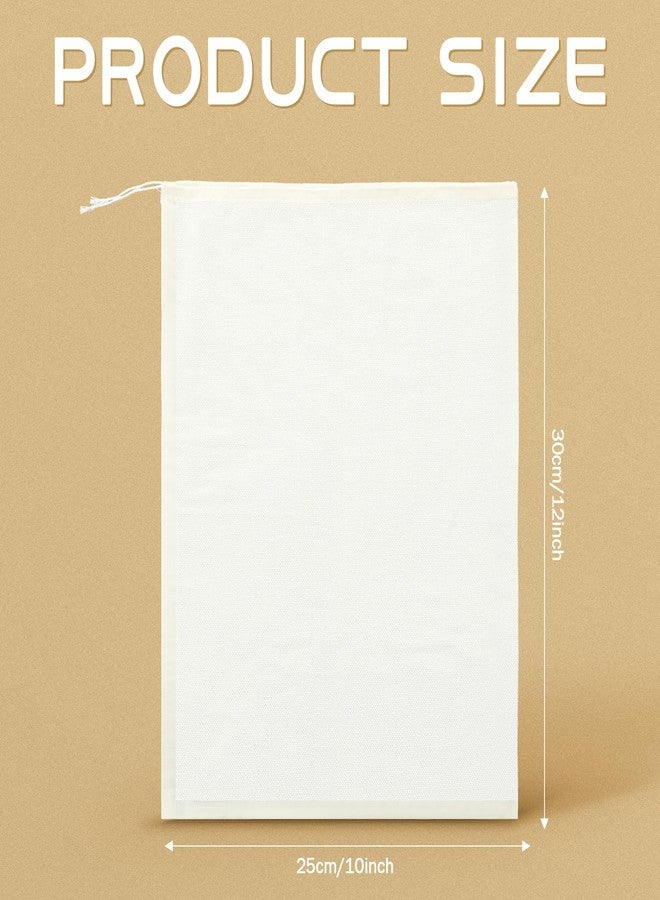 Pangda 100 Pieces Drawstring Cotton Bags Muslin Bags for Storage, Teas, Spices, Soaps, Candy, Jewellery, Wedding Party Favors and DIY Craft Home Decor (10 x 12 Inches) - Image 2