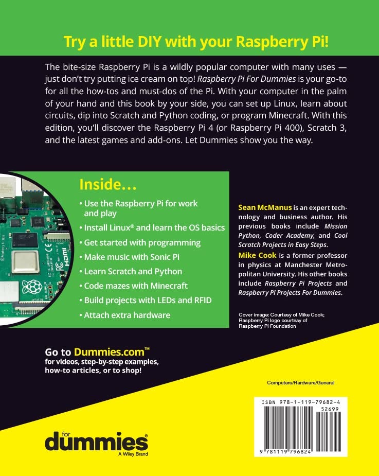 Raspberry Pi for Dummies Paperback by Sean McManus - 24 August 2021 - Image 2