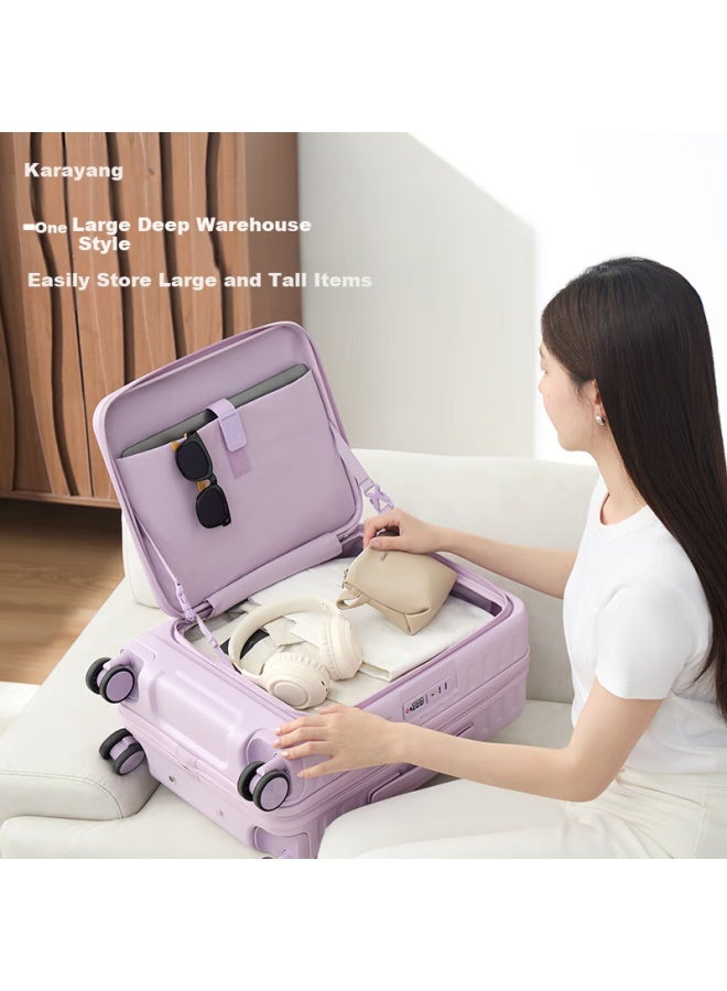 KaLay Kala·y Front-opening Expandable Luggage Side-opening Suitcase Large Capacity Trolley Case Carry-on For Travel And Business Trips 20 Inches - Image 2