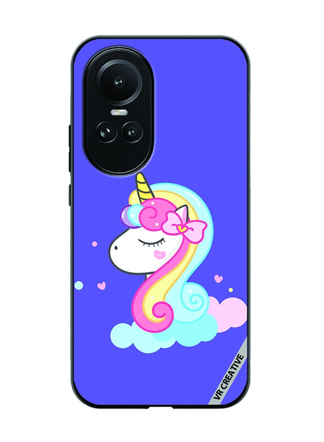 VR CREATIVE Protective Case Cover For Oppo Reno 10 Pro Unicorn Design Multicolour - Image 1