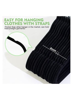 SKY-TOUCH NonSlip Velvet Kids Hangers 30 Pack Premium Baby Clothes Hangers with 360 Chrome Swivel Hook NonSlip Toddler Hangers for Childrens and Kids Clothes Spacesaving Black  - Image 3