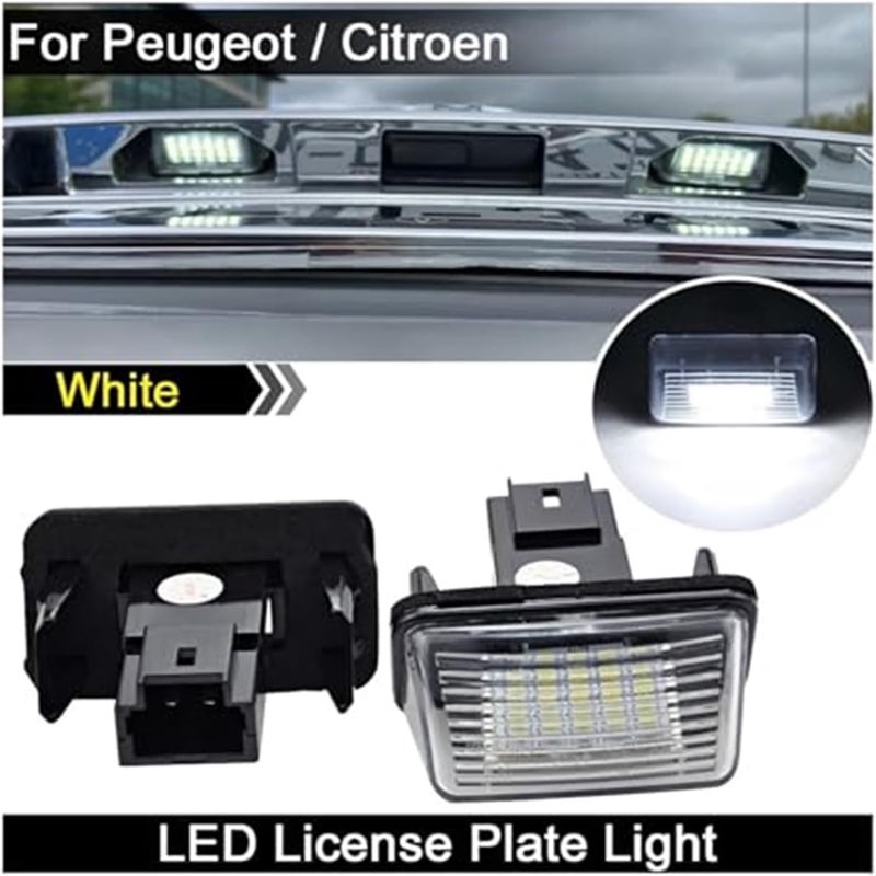 Wivplex 2PCS License Plate Lights for Peugeot and Citroen - Image 5