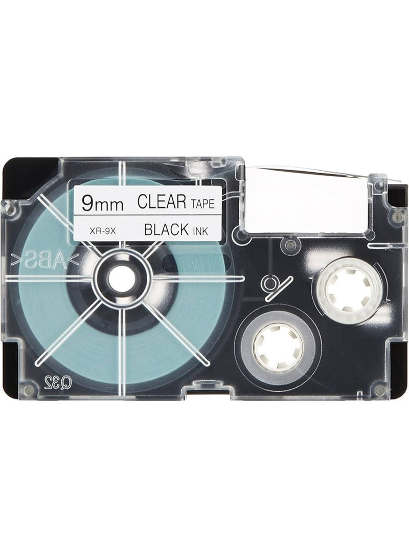 Casio tape cartridge black on clear tape XR-9X1 - Image 2