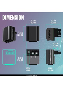 Generic Adapter,  90 Degree Adapter, 12+4 Pin Angle Connector Power Adapter for R T X 4090, 4080, 4070 ti (Black)  - Image 2