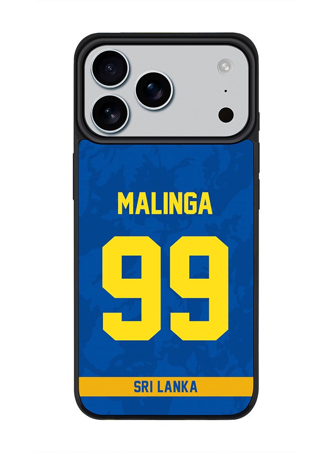 Stylizedd iPhone 17 Pro Max Case, [Compatible with MagSafe] Slim Magnetic cover Phone Case iPhone 17 Pro Max -Sri lanka Lasith Malinga, Jersey No 99 - Image 1