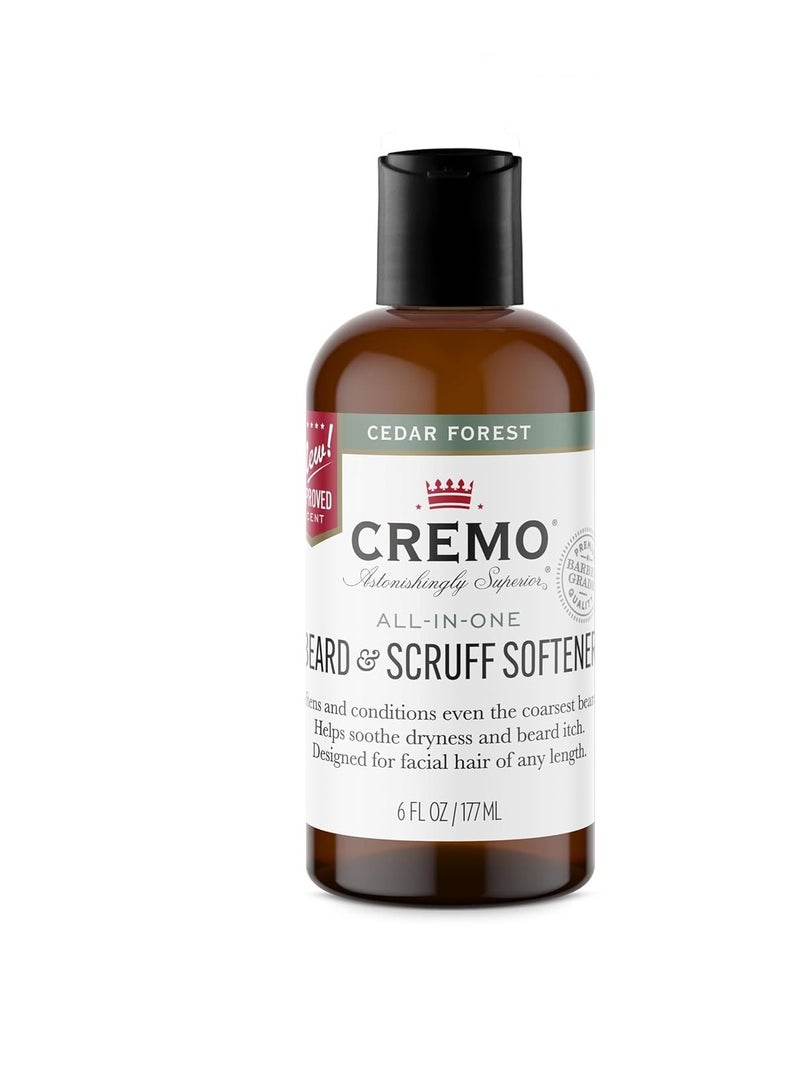 Cremo Cedar Forest Beard & Scruff Softener, Softens and Conditions Coarse Facial Hair of all Lengths in Just 30 Seconds, 6 Fluid Ounce - Image 4