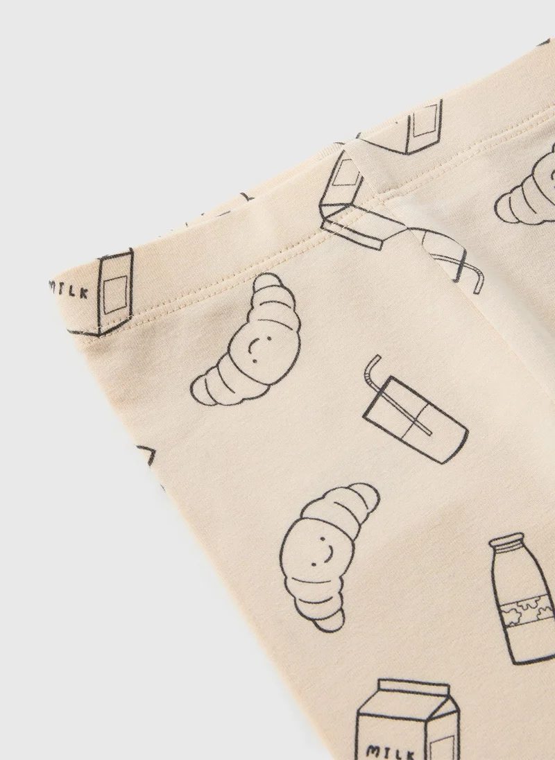Matalan Baby Cream Brunch Leggings
