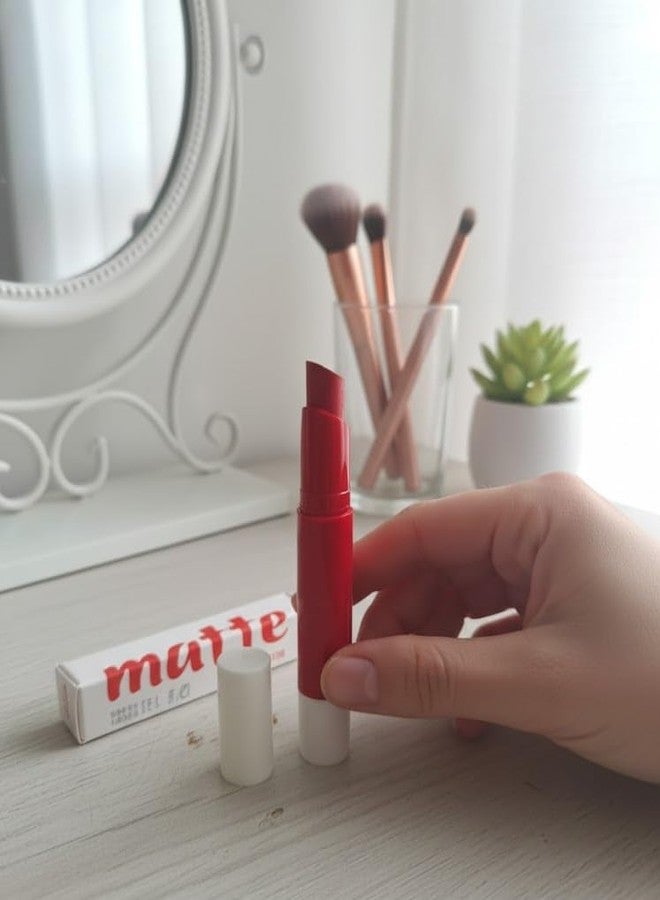 ROODILES Red Matte Lipstick - Smudge-Proof, Lightweight & Hydrating Formula - Intense Pigment, Non-Drying, Kiss-Proof Finish, Long-Lasting, Waterproof - All Skin Tones - Image 3