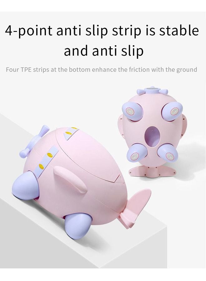 Arabest Potty Training Toilet,Children's toilet,Potty Training Seat, Toddler Potty Chair with Soft Seat, Removable Potty Pot,Little airplane Toilet Seat Potty (Pink) - Image 3