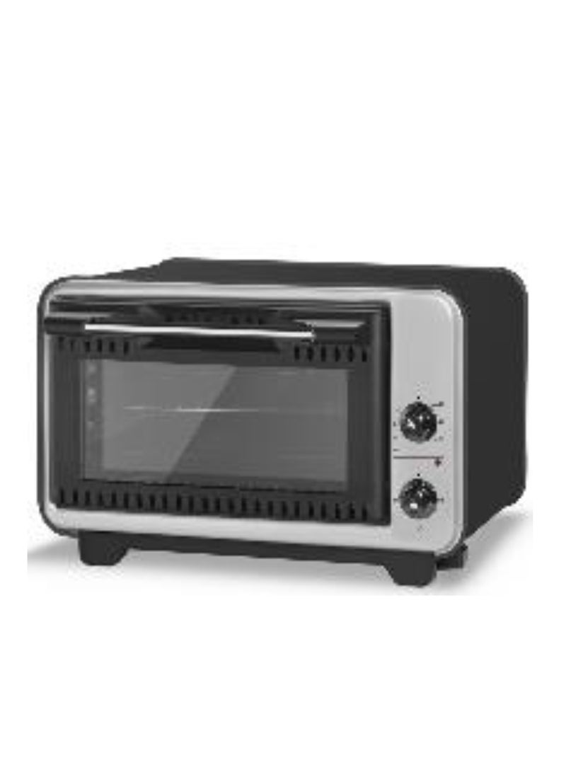 كومتيل فرن كهربائي - 36 لتر - 1420 واط - اسود - واجهة فضي - مفتاحين مع صينية فرن - KF3235BG - Image 2