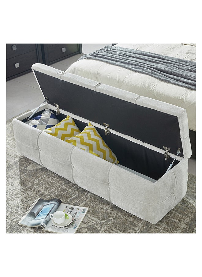 Home Box Louisiana Bed Bench with Storage 48 x 44 x 155 cm  - Image 5