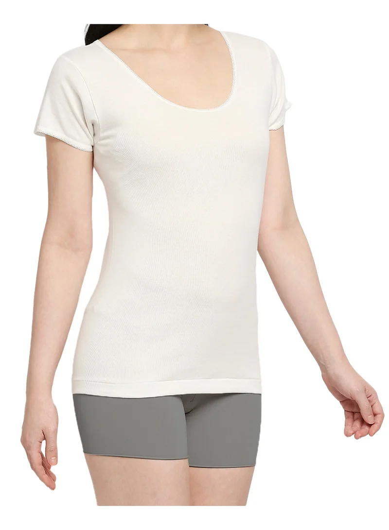 BYC GIRLS COTTON UNDERSHIRT (PACK OF 3) - IVORY