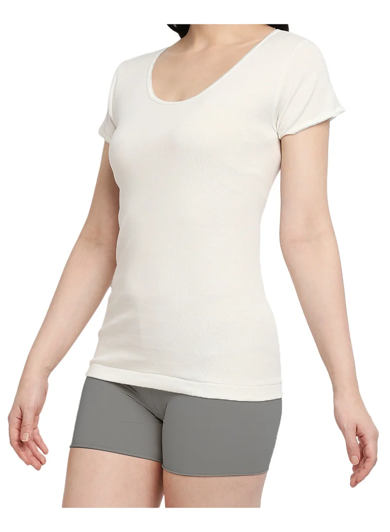 BYC GIRLS COTTON UNDERSHIRT (PACK OF 3) - IVORY