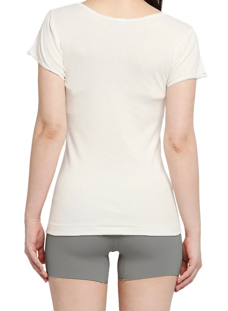 BYC GIRLS COTTON UNDERSHIRT (PACK OF 3) - IVORY