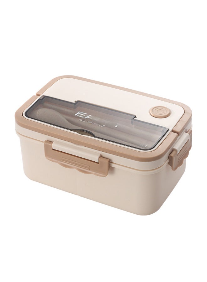Cross-border Compartment Lunch Box Rectangular Plastic Student Lunch Box Can Enter The Microwave Oven Lunch Box With Handle Fresh-keeping Box-Specifications:Insulation Bag  - Image 5