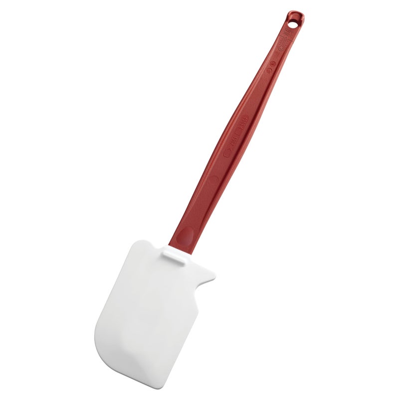 Rubbermaid Commercial Products High Heat Resistant Silicone Heavy Duty SpatulaFood Scraper 135Inch 500 Degrees F Red Handle for BakingCookingMixing Commercial Dishwasher Safe