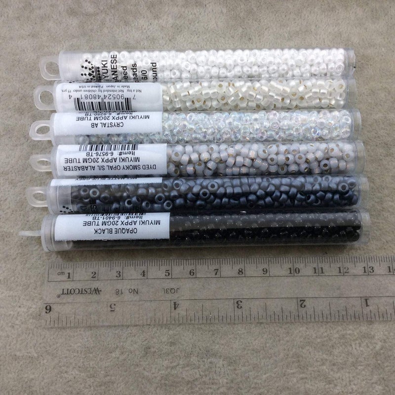 Miyuki Round Rocaille Seed Beads Size 6/0 Opaque Red Approx 20 Grams in 5 Inch Tube - Image 3