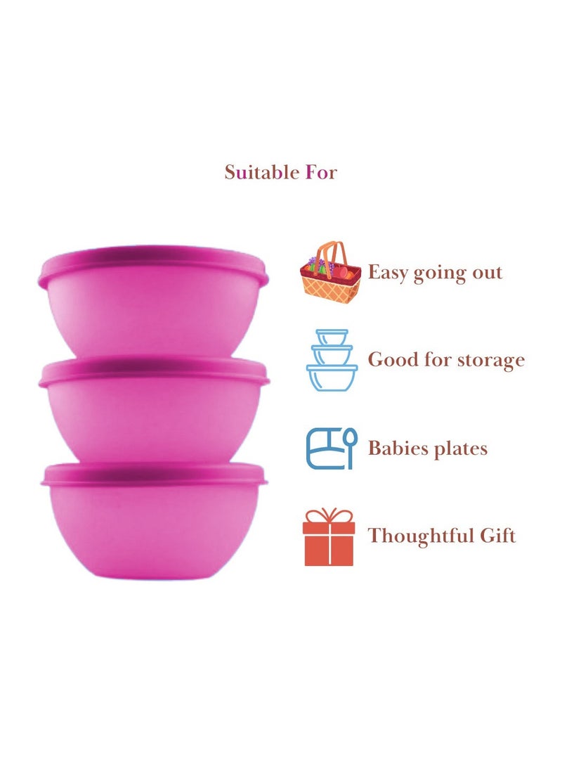 جابلو وعاء من السيليكون لتخزين طعام الأطفال، خالٍ من مادة BPA - حجم وسط (3 مجموعات - صندوق) - Image 3