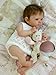 Anano Reborn Baby Dolls Silicone Full Body18 in Realistic Baby Doll Girl Full Silicone Babys Doll Real Life Reborn Dolls Lifelike Babys Dolls Washable Toy with Accessories - Image 2