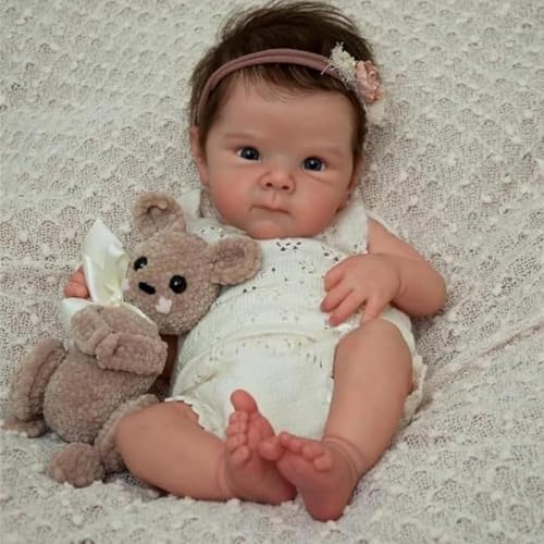 Anano Reborn Baby Dolls Silicone Full Body18 in Realistic Baby Doll Girl Full Silicone Babys Doll Real Life Reborn Dolls Lifelike Babys Dolls Washable Toy with Accessories - Image 5