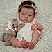 Anano Reborn Baby Dolls Silicone Full Body18 in Realistic Baby Doll Girl Full Silicone Babys Doll Real Life Reborn Dolls Lifelike Babys Dolls Washable Toy with Accessories - Image 4