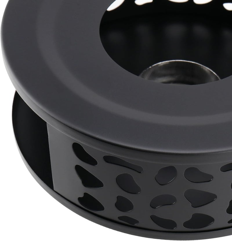 HOIGON 3 PCS Teapot Warmer, Stainless Steel Brushed Tea Pot Warmer Base with Tealight Candle Holder, Black - Image 4