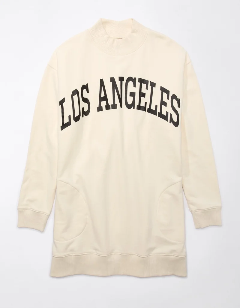 American Eagle Sweatshirt Mini Dress
