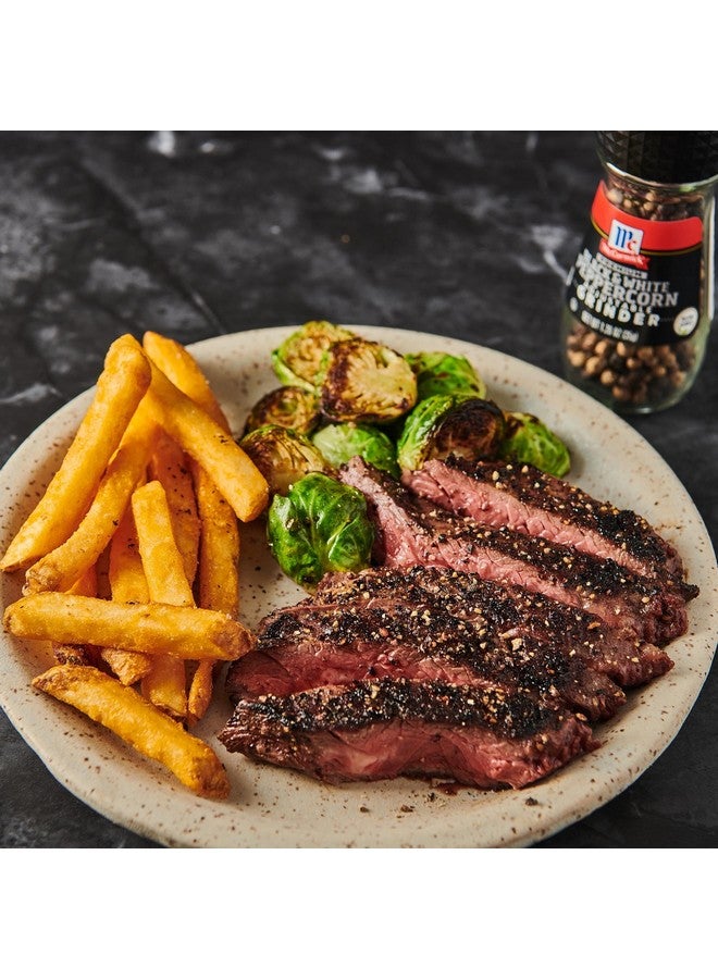 McCORMICK مطحنة فلفل مكورميك الفاخرة بالأسود والأبيض القابلة للتعديل، 1.26 أونصة - Image 3