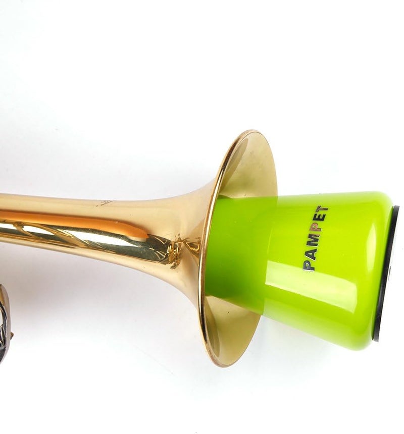 PAMPET Lightweight Practice Trumpet Mute Silencer，Trumpet Straight Mute (Green) - Image 4