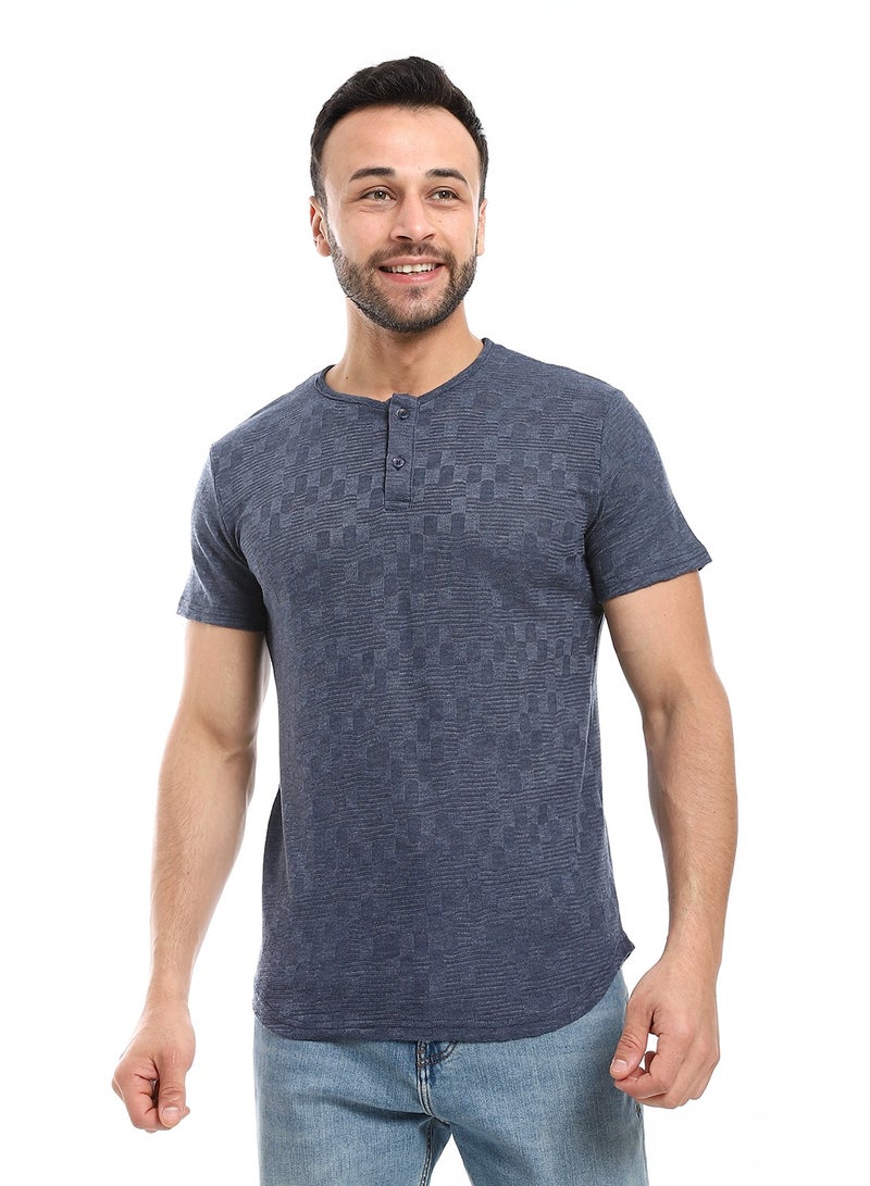 Caesar Mens T- Shirt With Half Sleeves And Round Neck - Image 1