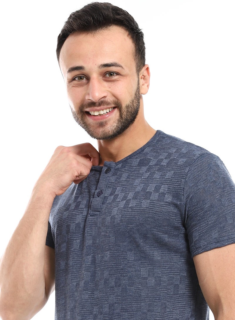 Caesar Mens T- Shirt With Half Sleeves And Round Neck - Image 3