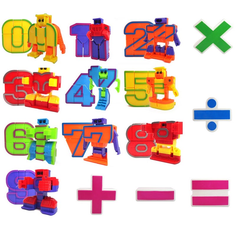 miYou Educational Math Counting Toy Number Robot Set Toys for Kids 15 Pieces - Image 4