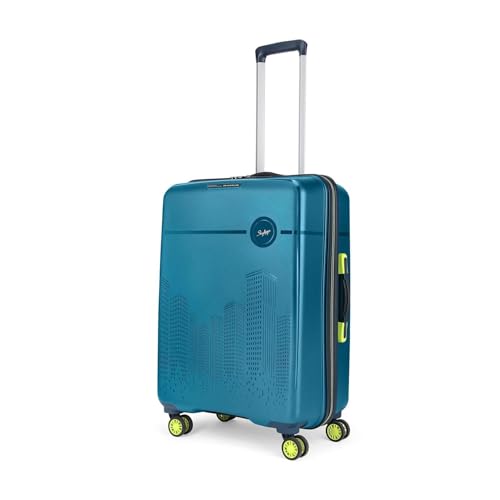 Skybags مجموعة حقائب سكاي باجز من البولي بروبيلين (PP) مكونة من 3 (صغيرة، متوسطة وكبيرة) حقيبة صلبة (57+67+79 سم) | أمتعة مع 8 عجلات دوارة، قفل TSA، طباعة ثلاثية الأبعاد مع مساحة داخلية واسعة (زرقاء، مجموعة من 3) - Image 3