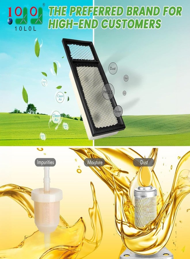 10 ال 0 ال طقم صيانة عربة الجولف EZGO TXT (10L0L) مع فلتر هواء 72368G01، وفلتر وقود، وشمعة إشعال، وفلتر زيت، طقم استبدال لعربات الجولف TXT وMedalist وMarathon موديلات 1994-2005 بمحرك Robins رباعي الأشواط سعة 295/350 سم مكعب. - Image 2