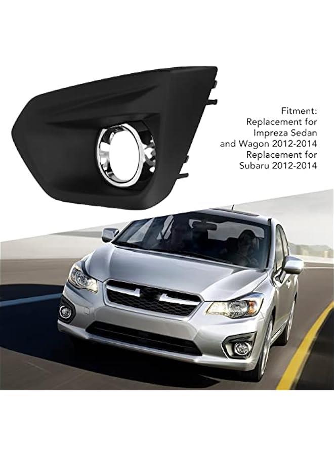 Loquat Fog Light Bezel, Driver/Passenger Side Front Bumper Fog Light Cover, Left/Right Side Chrome Front Fog Light Trim Replacement for Impreza Sedan and Wagon, for Subaru 2012-2014 - Image 2