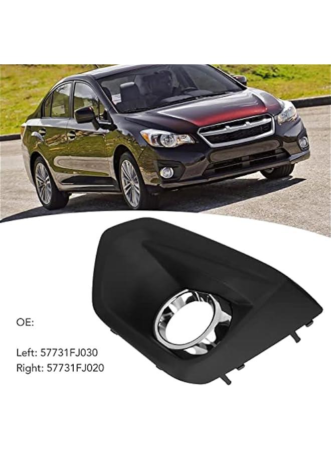 Loquat Fog Light Bezel, Driver/Passenger Side Front Bumper Fog Light Cover, Left/Right Side Chrome Front Fog Light Trim Replacement for Impreza Sedan and Wagon, for Subaru 2012-2014 - Image 3