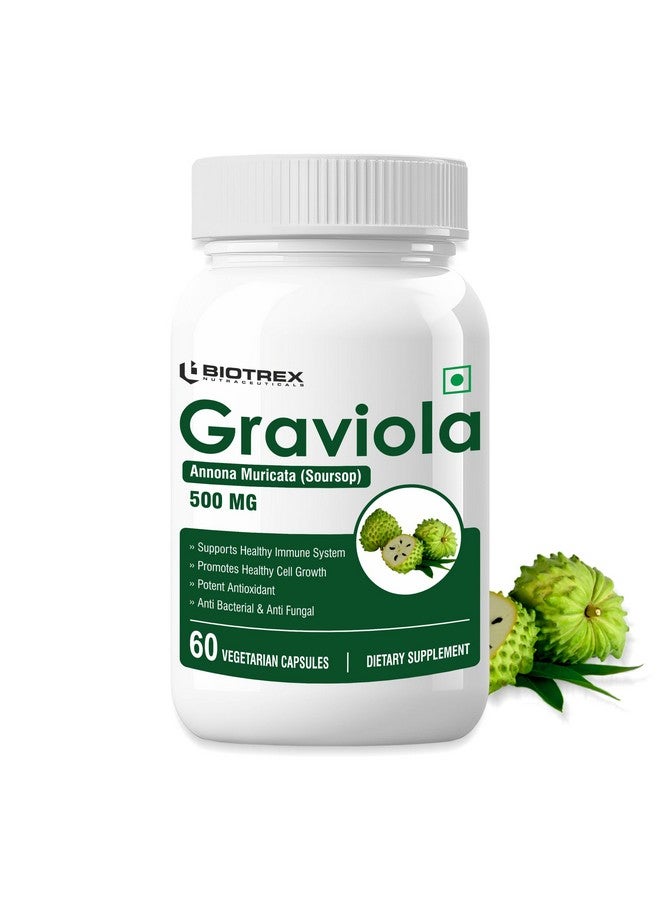 Biotrex Nutraceuticals Graviola 500mg - 60 Veg Capsules - Image 1