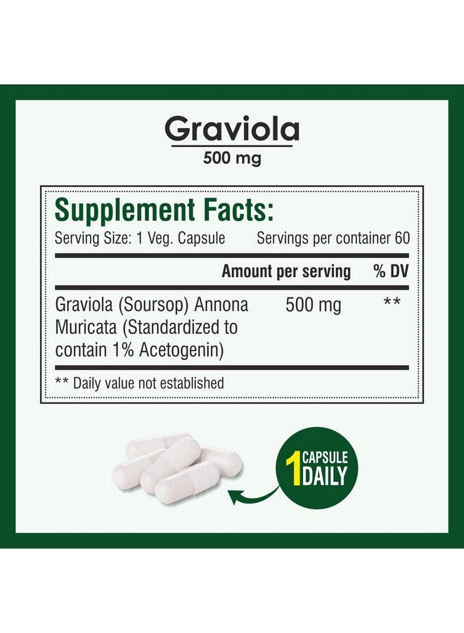 Biotrex Nutraceuticals Graviola 500mg - 60 Veg Capsules - Image 4