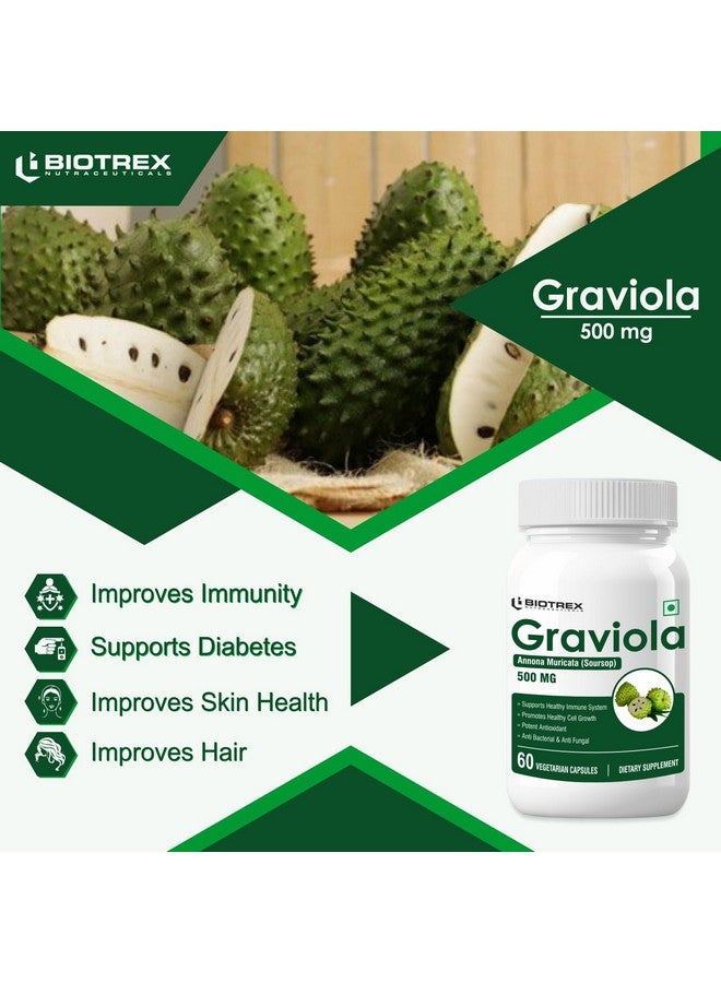 Biotrex Nutraceuticals Graviola 500mg - 60 Veg Capsules - Image 5