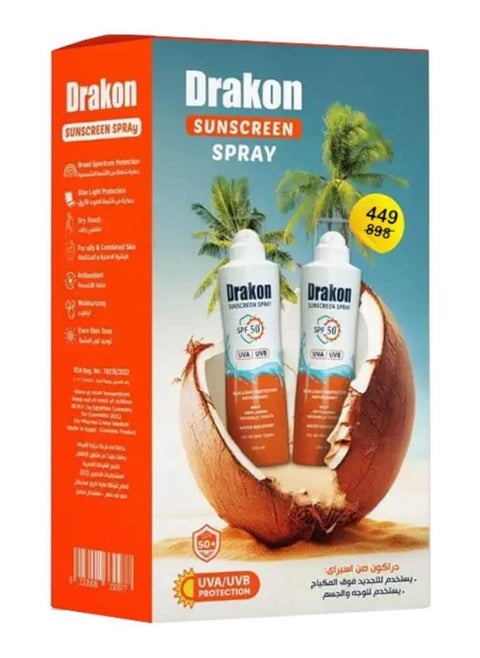 Drakon, SunScreen Spray- 200Ml 1+1