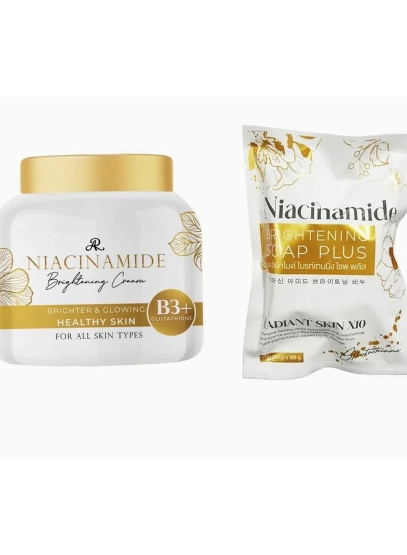 جي أس صابون تفتيح بالاضافة الى كريم تفتيح النياسيناميد - Image 1