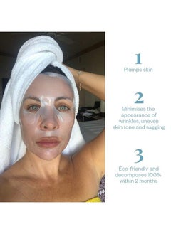 WRINKLES SCHMINKLES Facial Plumping Sheet Mask Infused With Antiaging Collagen Peptides Vitamin B3 & Hyaluronic Acid 1 Count  - Image 3