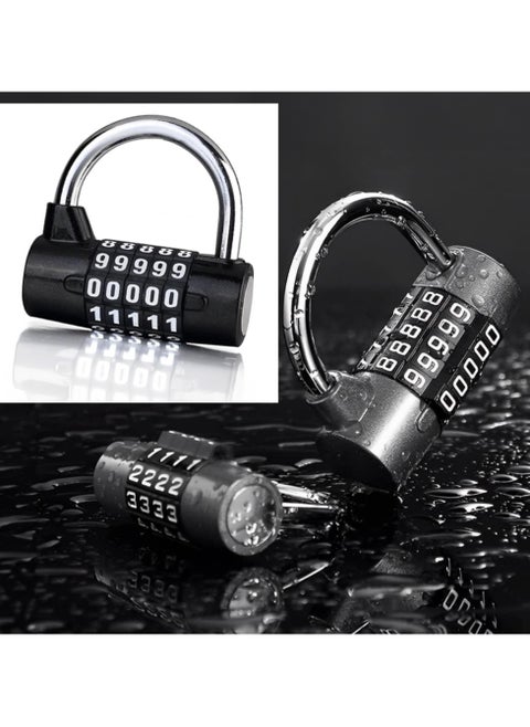 Digital Lock for School Locker 5 Digit, Gym, Travel Suitcase, Filing Cabinet, Fence, Toolbox, Suitcase, Zinc Alloy, Waterproof with Durable Structure