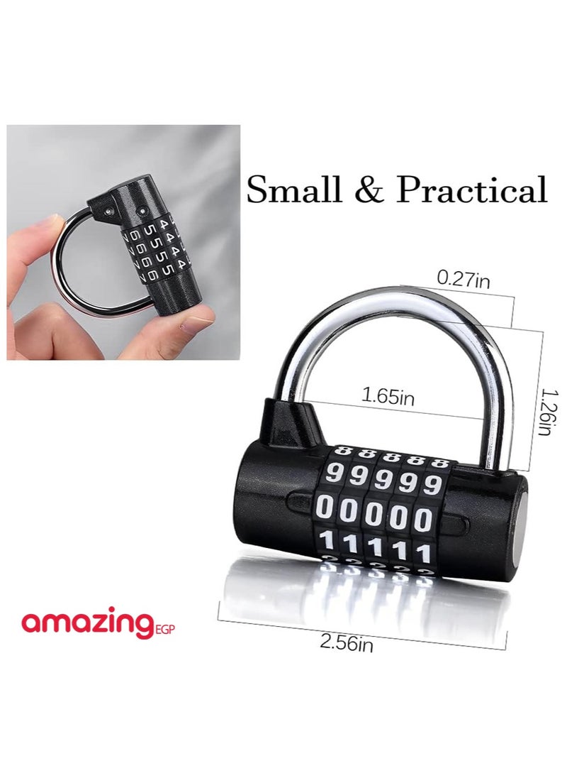 amazing.EGP - Digital Lock for School Locker 5 Digit, Gym, Travel Suitcase, Filing Cabinet, Fence, Toolbox, Suitcase, Zinc Alloy, Waterproof with Durable Structure - Image 1