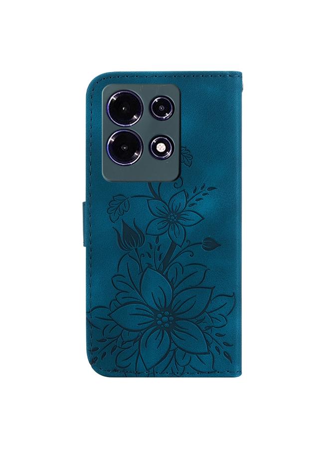 Zaboon Case For Infinix Note 30 Lily Embossed Leather Phone Case - Image 3